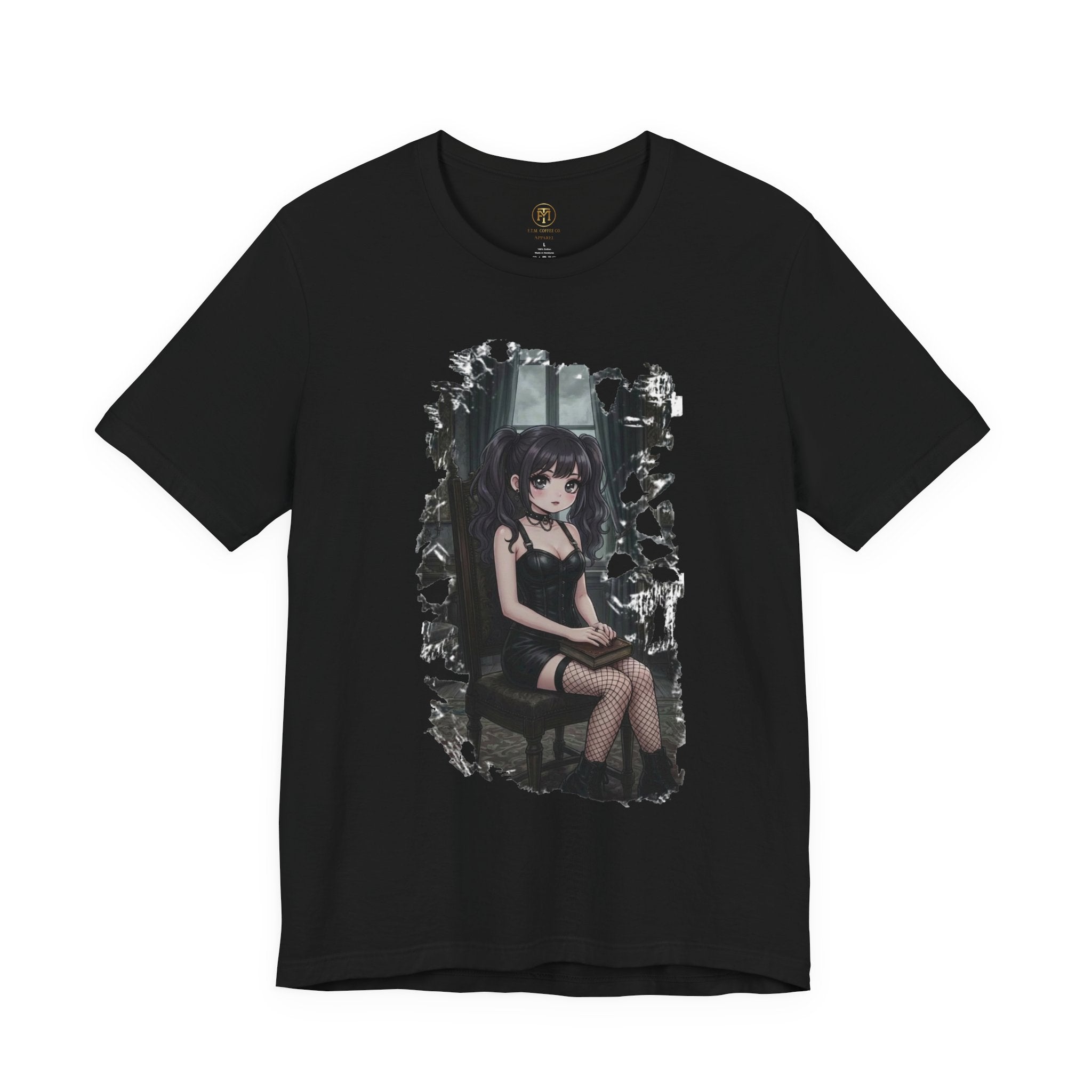 Gothic Anime Girl Victorian Room T-Shirt