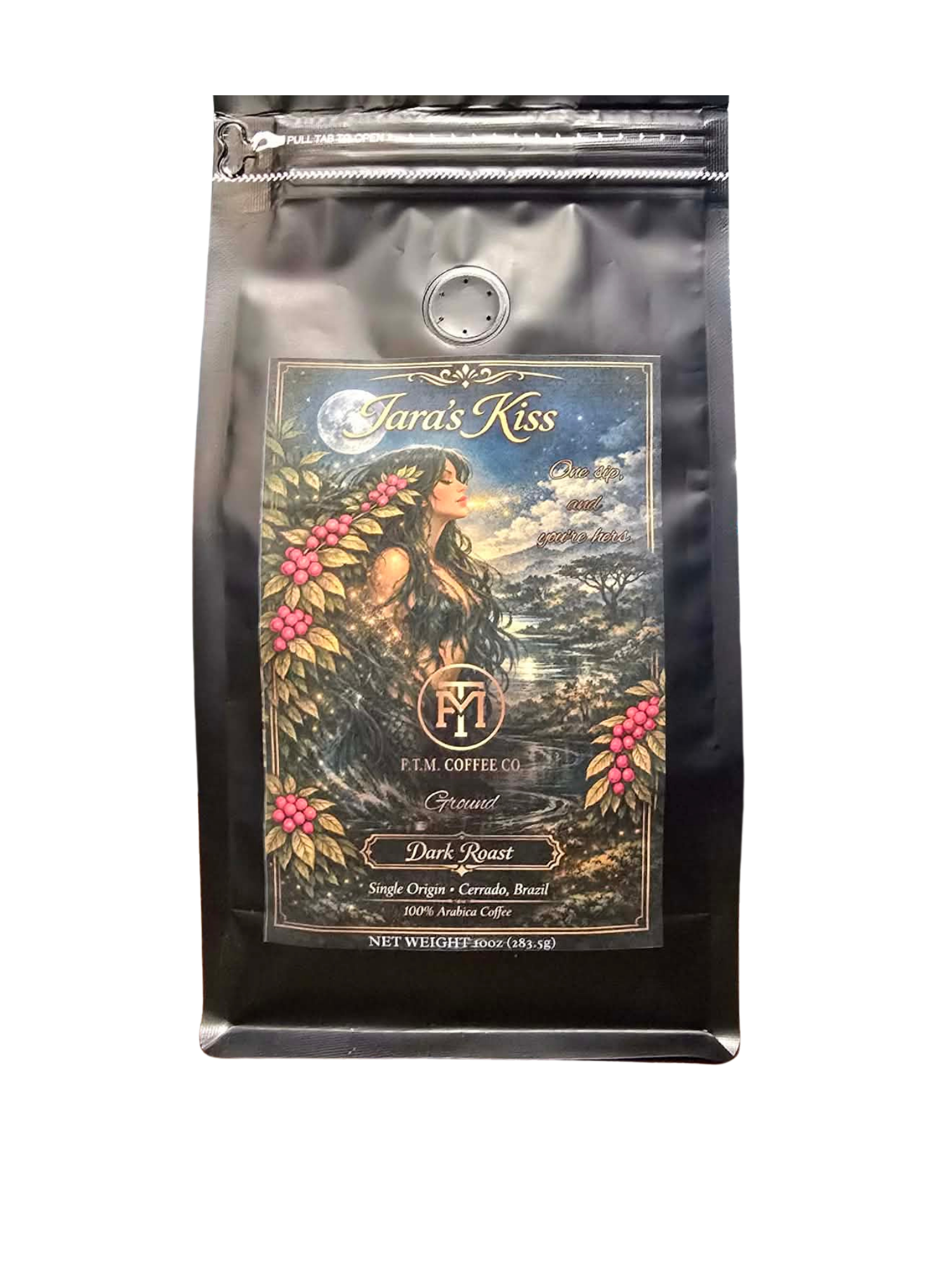 Iara's Kiss 100% Brazilian Premium Medium-Dark Roast Ground Coffee