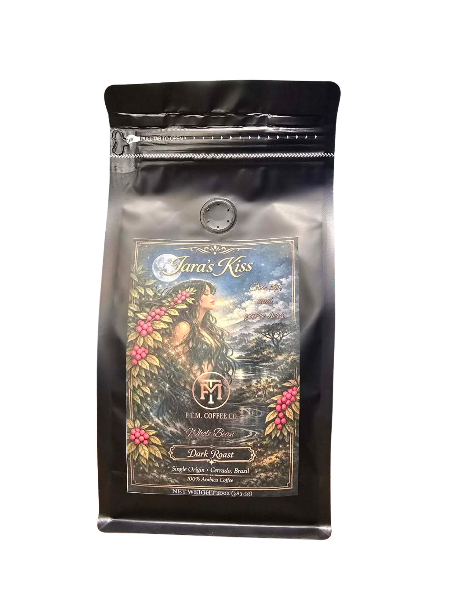 Iara's Kiss 100% Brazilian Premium Medium-Dark Roast Whole Bean Coffee
