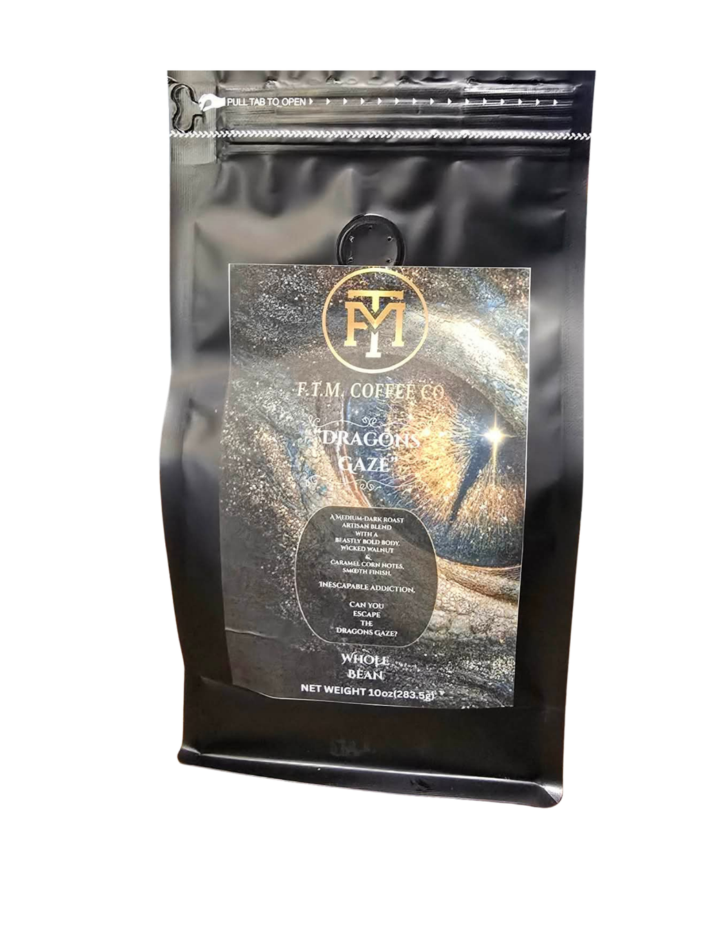 Dragon's Gaze: The Inescapable Allure blend Whole Bean Medium Dark Roast