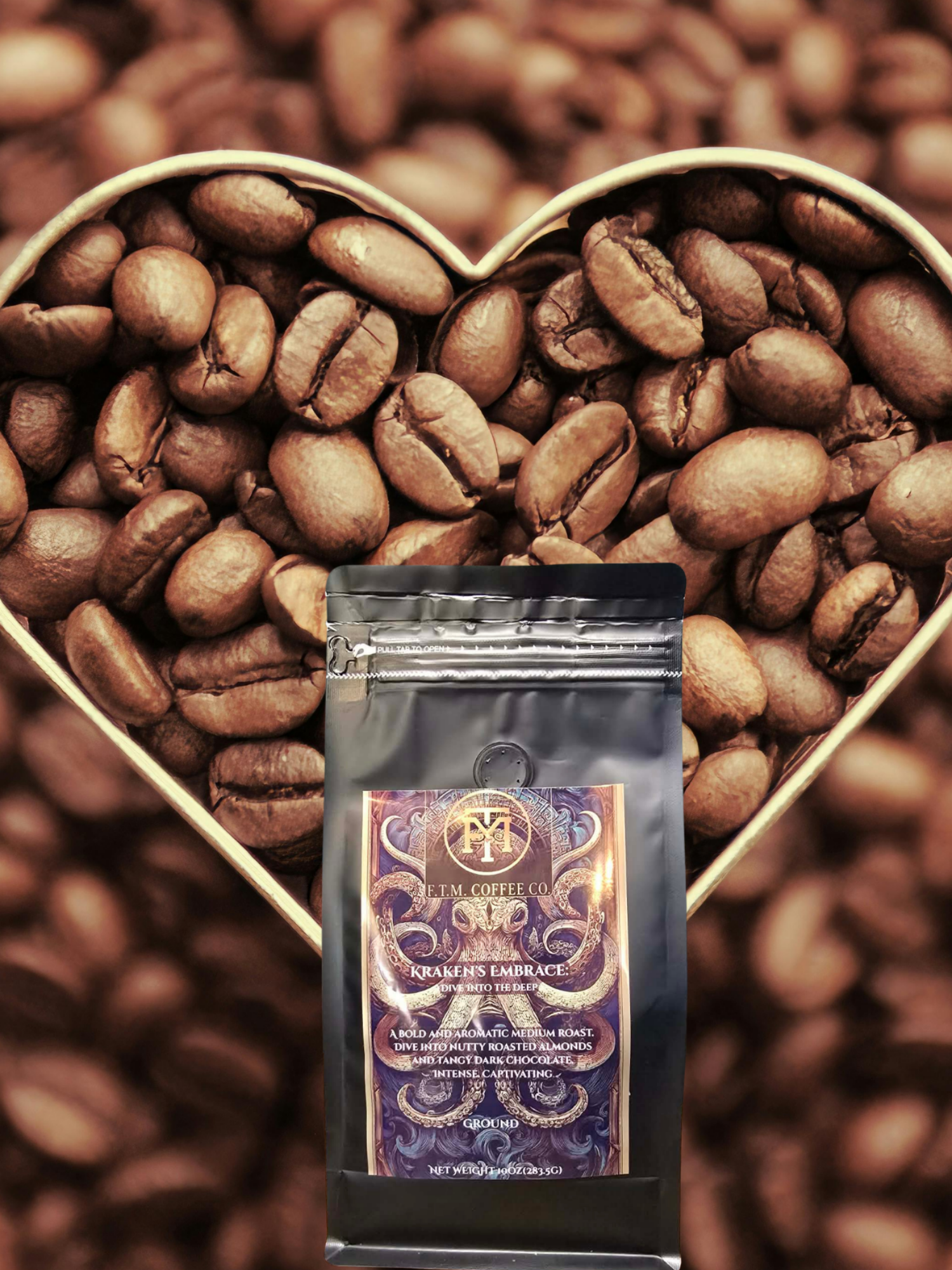 Kraken's Embrace: Dive into the Deep Ground Medium Roast