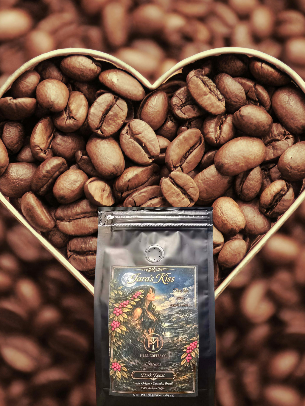 Iara's Kiss 100% Brazilian Premium Medium-Dark Roast Ground Coffee