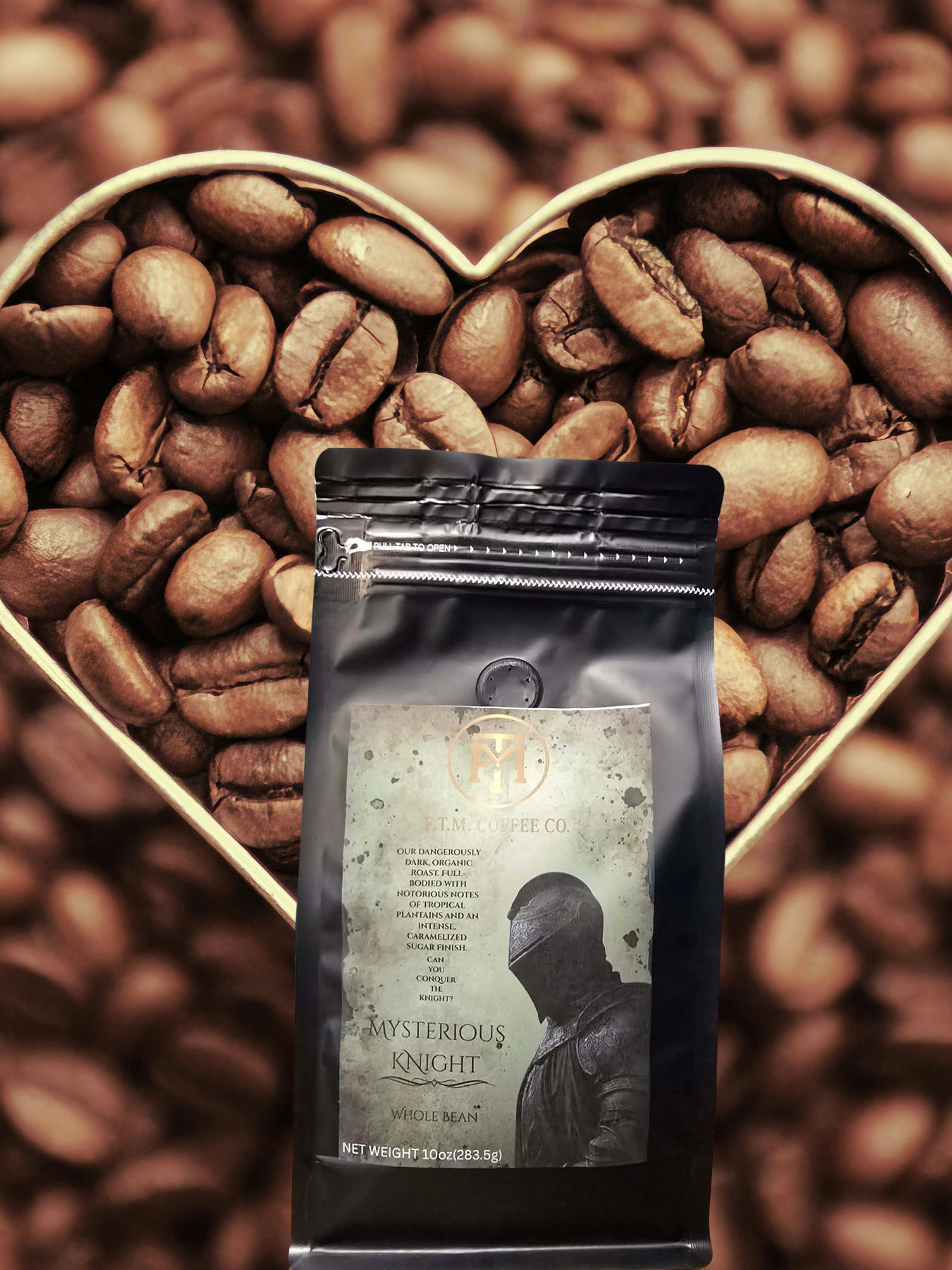 Mysterious Knight Blend Whole Bean Dark Roast