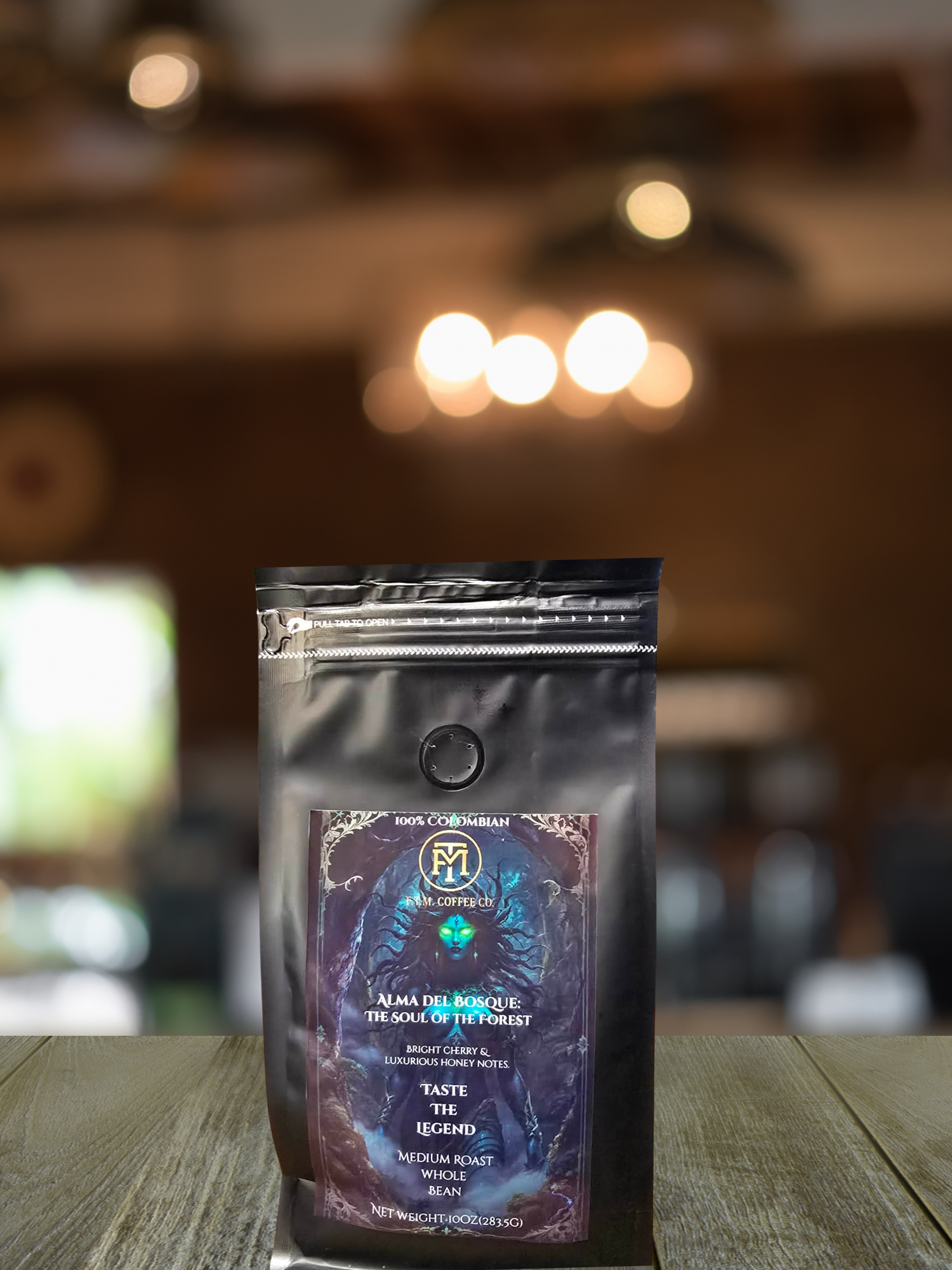 Alma del Bosque: The Soul of the Forest 100% Colombian Whole Bean Coffee