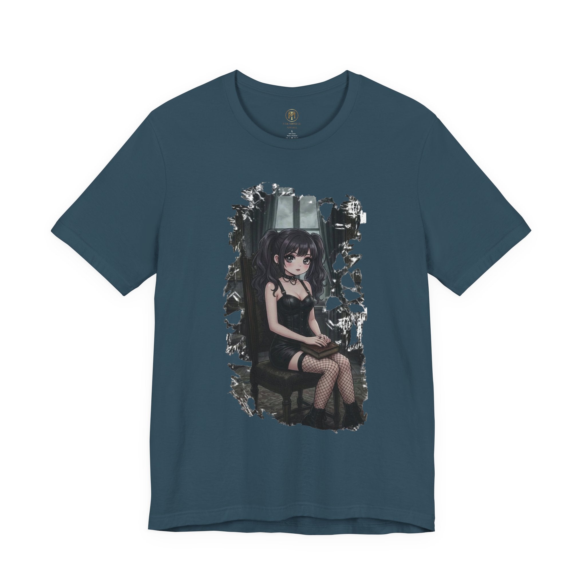 Gothic Anime Girl Victorian Room T-Shirt