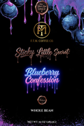 Sticky Little Secret: Blueberry Confession Whole Bean Medium Roast Blueberry Flavored Coffee