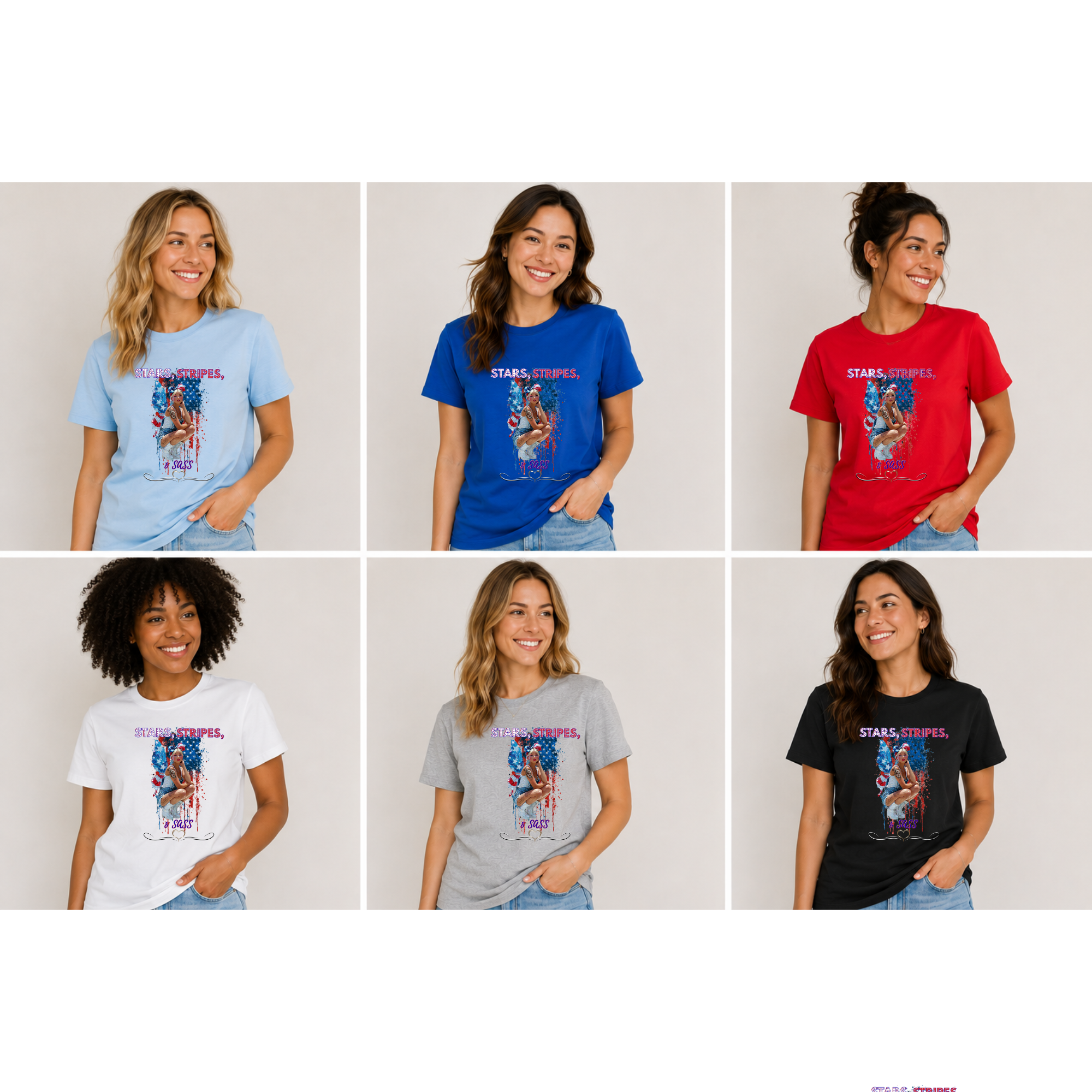 Stars, Stripes, & Sass Fairy Butterfly Paint Splash T-Shirt | F.T.M. Coffee Co.