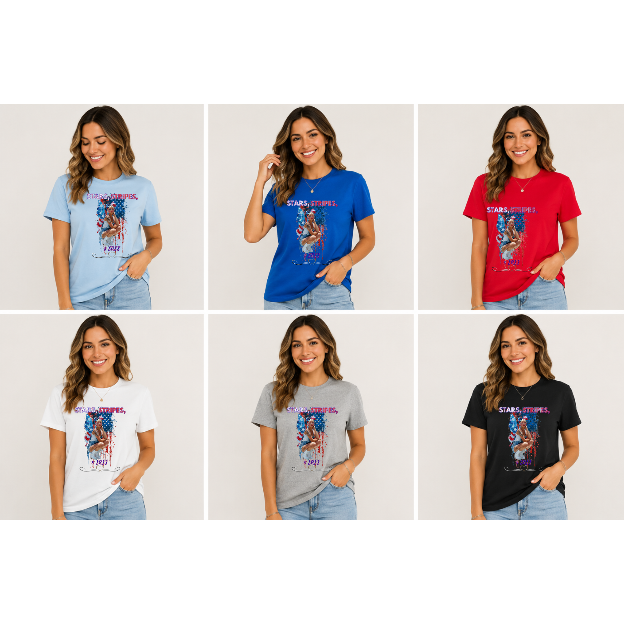 Stars, Stripes, & Sass Fairy Butterfly Paint Splash T-Shirt | F.T.M. Coffee Co.