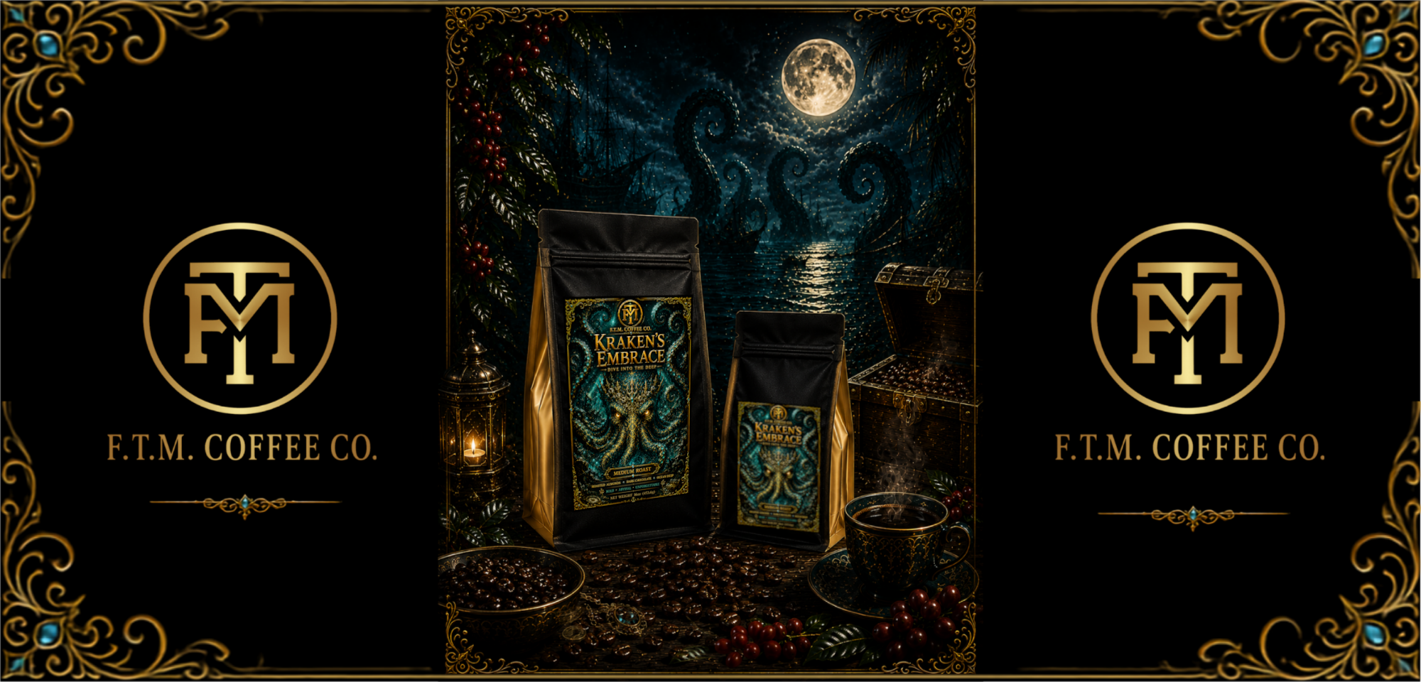 Kraken's Embrace: Dive into the Deep Ground Medium Roast
