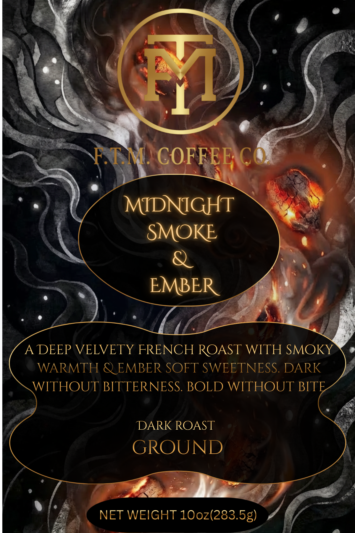 Midnight Smoke & Ember Ground Dark Roast