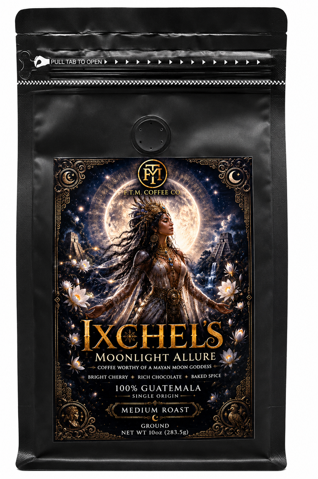 "Ixchel's Moonlight Allure" 100% Guatemala Huehuetenango Medium Roast Ground
